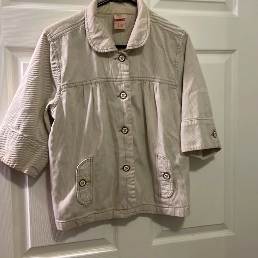 Size XL 14/16 over unique buttons two real front small pockets jacket used - Picture 1 of 14